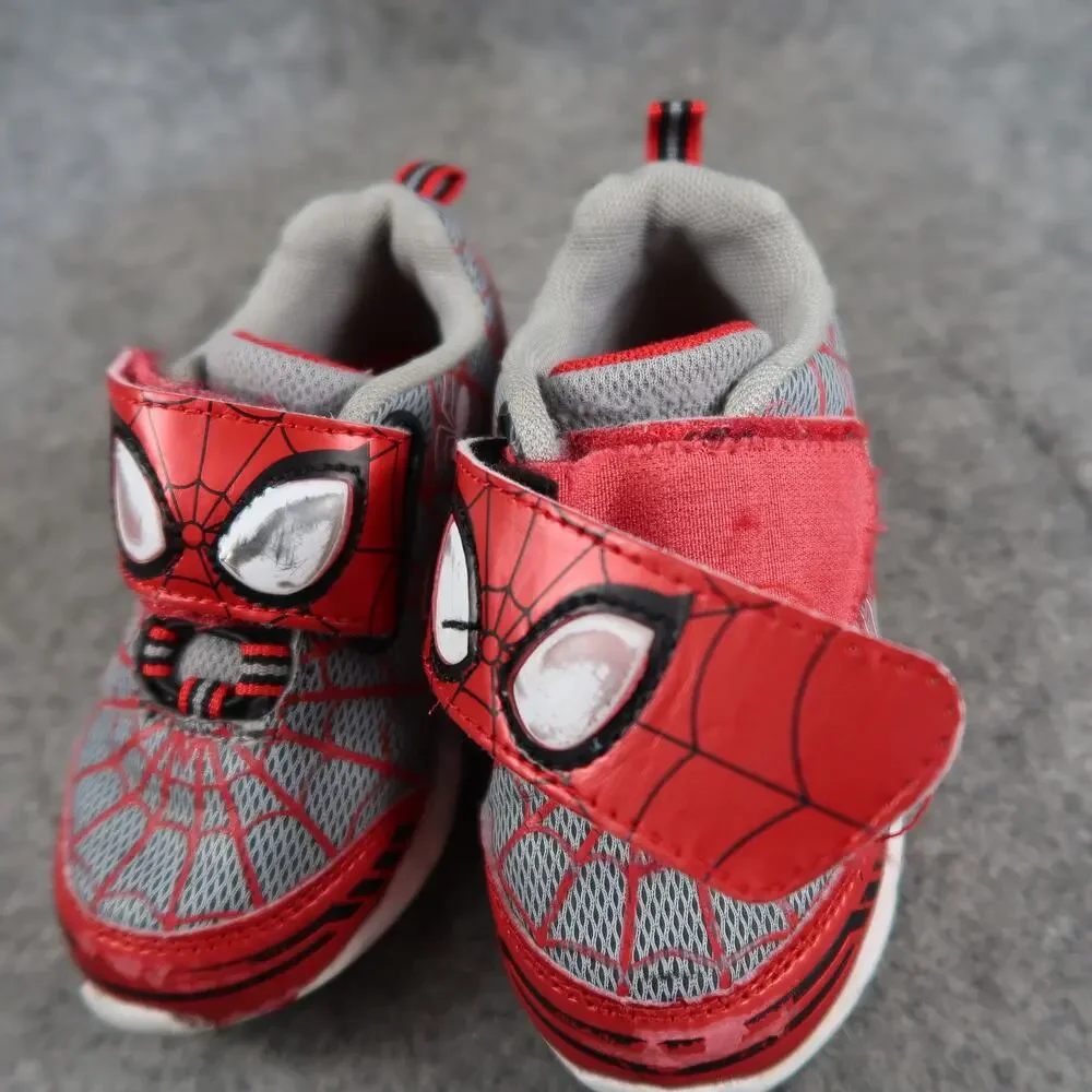Casual Shoes Kids Toddler 7 Sneakers Spider Man Casual Active Red Baby Trainers